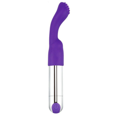 Фиолетовый перезаряжаемый вибратор Rechargeable IJOY Versatile Tickler - 14,5 см., фото 