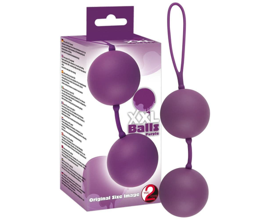 Фиолетовые вагинальные шарики XXL Balls, Цвет: фиолетовый, фото 