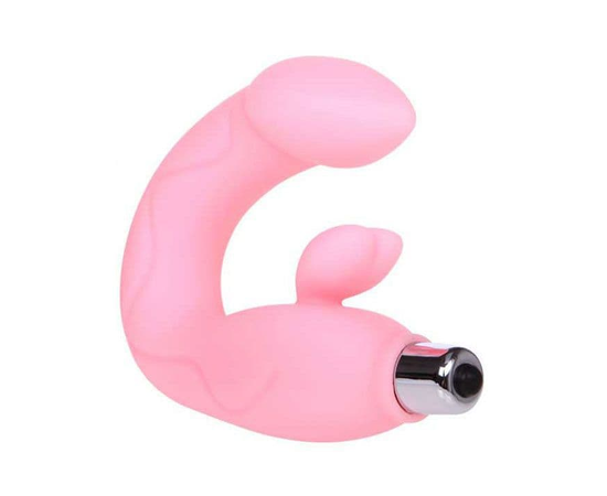 Розовый вибратор Magic Dream для массажа точки G и клитора, фото 