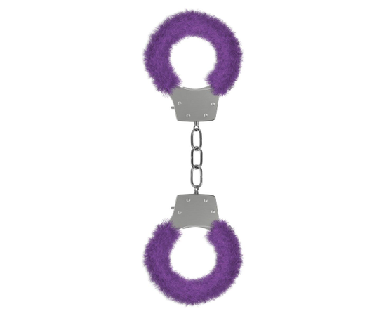 Фиолетовые пушистые наручники OUCH! Purple, фото 