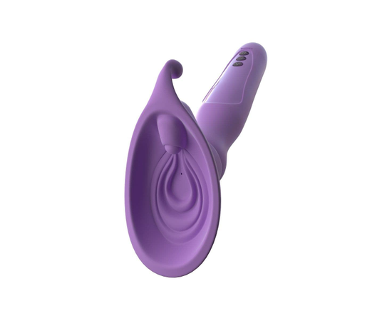 Женская вакуумная помпа с вибрацией Vibrating Roto Suck-Her, Цвет: сиреневый, фото 