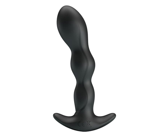 Черный анальный стимулятор простаты с вибрацией Special Anal Massager - 14,5 см., фото 