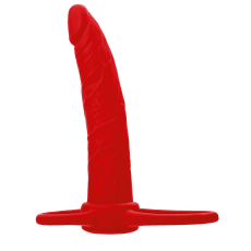 Насадка на пенис для двойного проникновения ToyFa Black&Red, Длина: 16.50, Цвет: красный, фото 