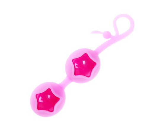 Розовые вагинальные шарики из силикона, фото 