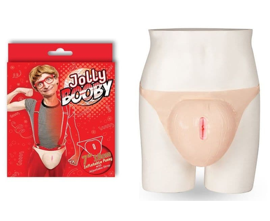 Надувная вагина с фиксацией JOLLY BOOBY-INFLATABLE PUSSY, Цвет: телесный, фото 