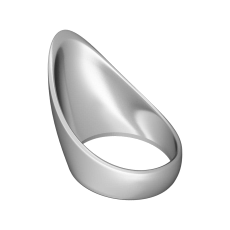 Серебристое эрекционное кольцо № 4, фото 