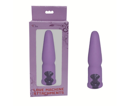 Фиолетовая анальная насадка для секс-машин, фото 