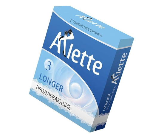 Презервативы Arlette Longer с продлевающим эффектом - 3 шт., фото 