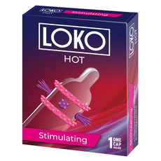 Стимулирующая насадка на пенис LOKO HOT с возбуждающим эффектом, фото 