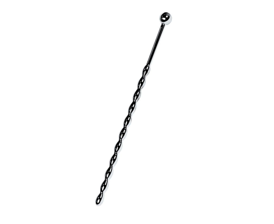 Серебристый длинный уретральный плаг-косичка TOYFA Metal - 15,7 см., фото 