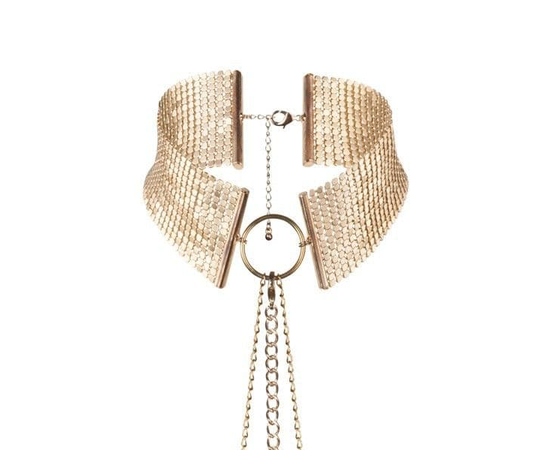 Золотистый ошейник с цепочками Desir Metallique Collar, Цвет: золотистый, фото 