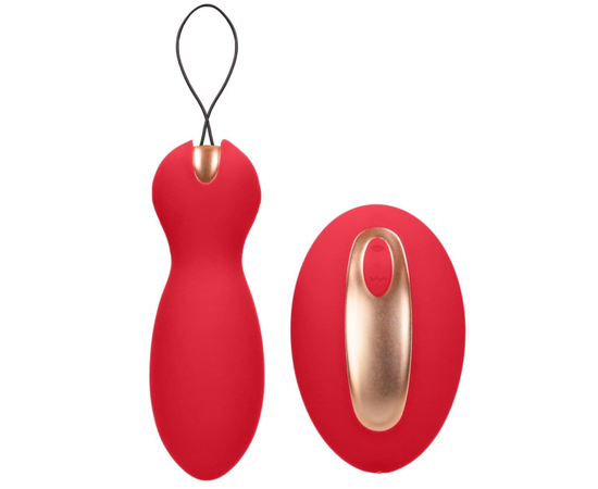 Красные вагинальные шарики Purity с пультом ДУ, фото 