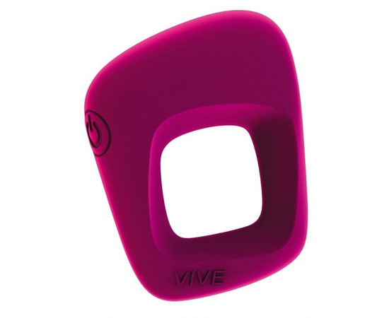 Розовое эрекционное вибрирующее кольцо Senca , фото 