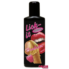 Съедобная смазка Lick It со вкусом малины - 100 мл., фото 
