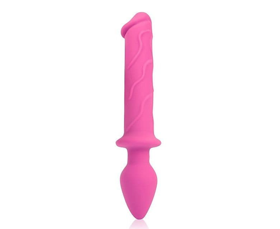 Двусторонний вагинально-анальный стимулятор розового цвета - 23 см., Цвет: розовый, фото 