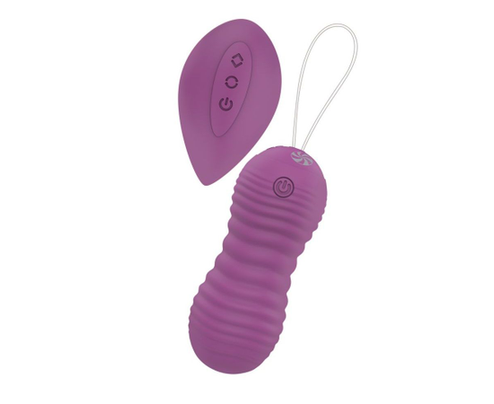 Фиолетовые вагинальные виброшарики Era с пультом ДУ, фото 