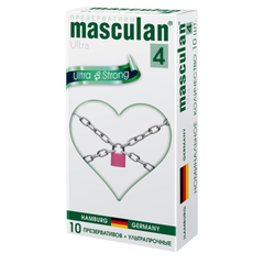 Ультрапрочные презервативы Masculan Ultra 4 Strong - 10 шт., фото 