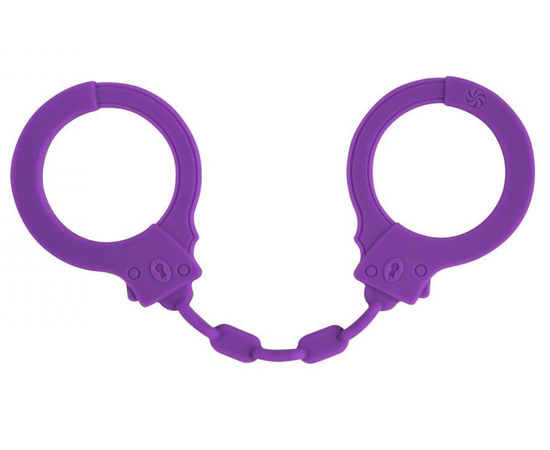Силиконовые наручники Suppression, Цвет: фиолетовый, фото 