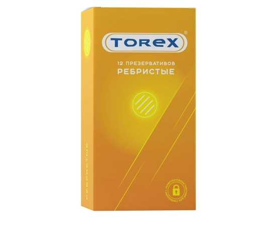 Текстурированные презервативы Torex "Ребристые" - 12 шт., фото 