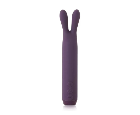 Фиолетовый вибратор с ушками Rabbit Bullet Vibrator - 8,9 см., Длина: 8.90, Цвет: фиолетовый, фото 