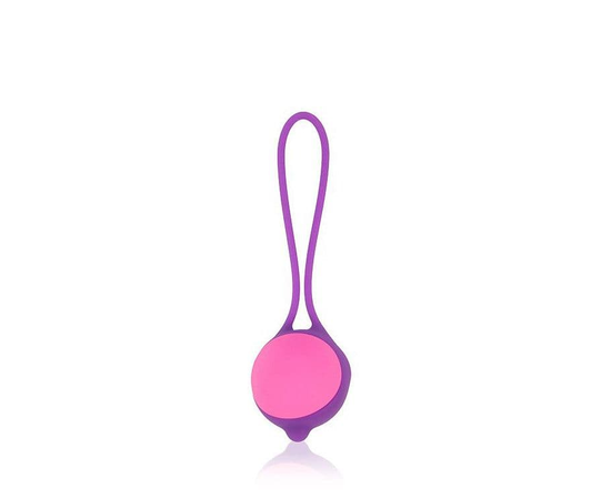 Фиолетово-розовый вагинальный шарик Cosmo, Цвет: фиолетовый с розовым, фото 
