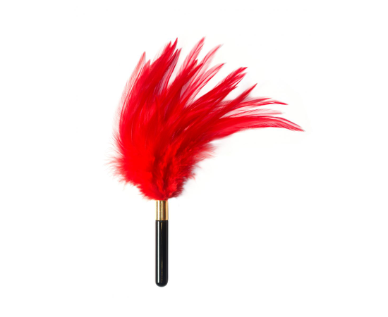 Красный перьевой тиклер Plume - 23 см., фото 
