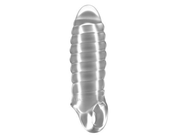 Прозрачная насадка на пенис закрытого типа N 36 Stretchy Thick Penis Extension - 15,2 см., фото 