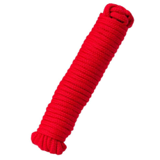 Красная текстильная веревка для бондажа - 1 м., фото 