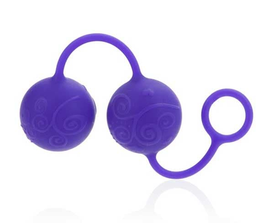 Фиолетовые вагинальные шарики Posh Silicone “O” Balls, фото 