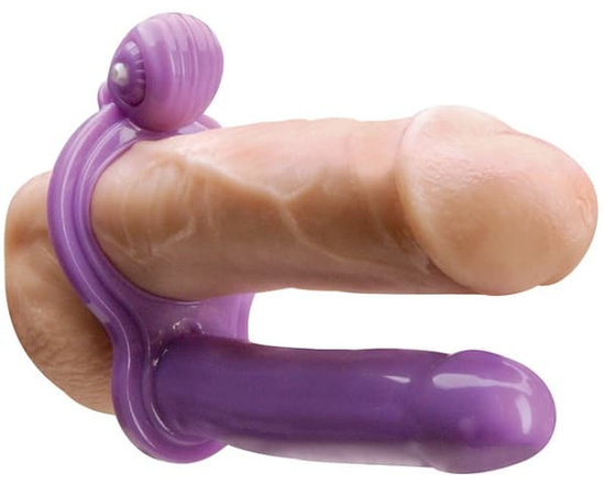 Насадка на пенис для двойного проникновения с вибрацией My First Double Penetrator, фото 