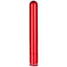 Красный гладкий вибратор METALLIX CORONA SMOOTH VIBRATOR - 14 см., фото 