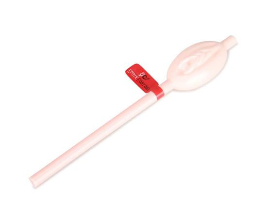 Трубочка для напитков в виде вагины, Цвет: телесный, фото 
