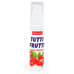 Гель-смазка Tutti-frutti со вкусом барбариса - 30 гр., фото 