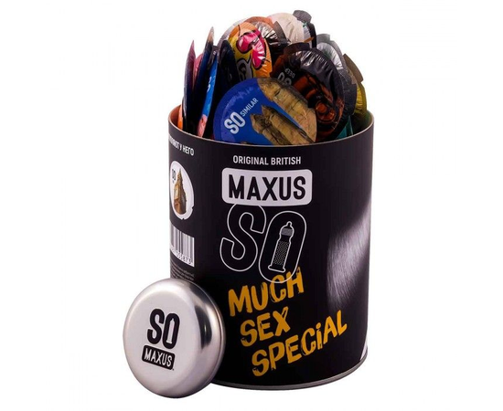 Текстурированные презервативы в кейсе MAXUS So Much Sex - 100 шт., фото 