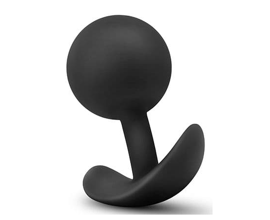 Черная анальная пробка Wearable Vibra Plug - 9,5 см., фото 