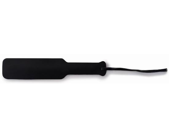 Черная классическая шлепалка с ручкой, фото 