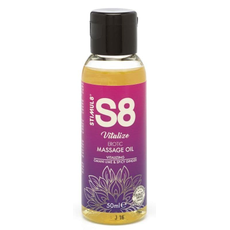 Массажное масло S8 Massage Oil Vitalize с ароматом лайма и имбиря - 50 мл., Объем: 50 мл., фото 