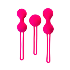 Набор вагинальных шариков различной формы и размера, Цвет: розовый, фото 