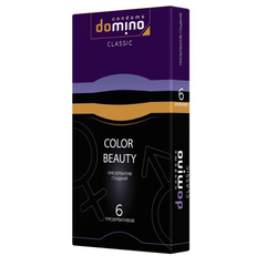 Разноцветные презервативы DOMINO Colour Beauty - 6 шт., фото 