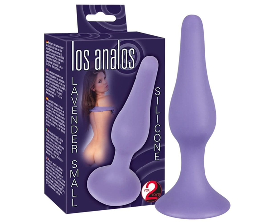 Малый фиолетовый анальный стимулятор Los Analos - 10,5 см., фото 