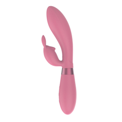 Вибратор-кролик Indeep Theona - 21,5 см., Цвет: розовый, фото 