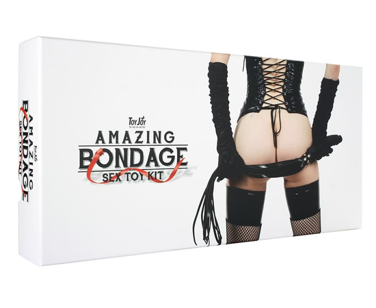 Набор БДСМ-аксессуаров AMAZING BONDAGE SEX, Цвет: черный, фото 