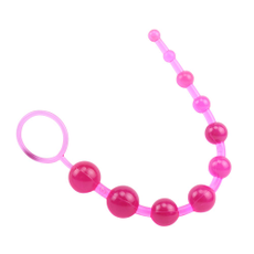 Анальная цепочка с колечком Sassy Anal Beads - 26,7 см., Цвет: розовый, фото 
