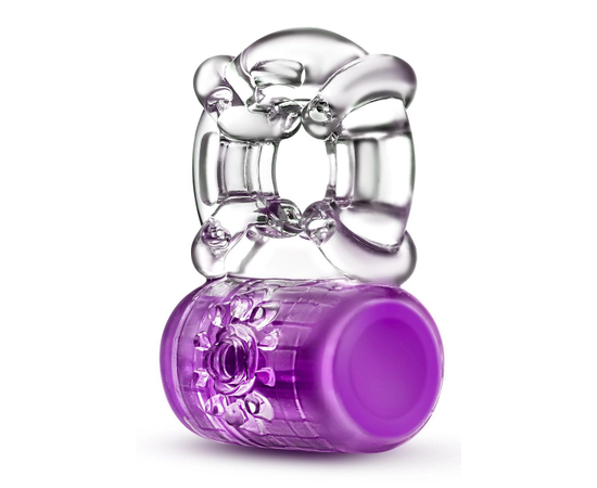 Фиолетовое эрекционное виброкольцо Pleaser Rechargeable C-Ring, Длина: 5.70, Цвет: фиолетовый, фото 
