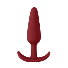 Анальная пробка для ношения Slim Butt Plug - 8,3 см., Цвет: красный, фото 