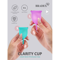 Набор менструальных чаш Clarity Cup (размеры S и L), фото 