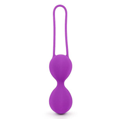 Фиолетовые вагинальные шарики на силиконовом шнурке, фото 