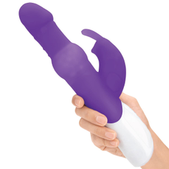 Вибратор с вращающимися шариками Rabbit Essentials - 26,3 см., Цвет: фиолетовый, фото 