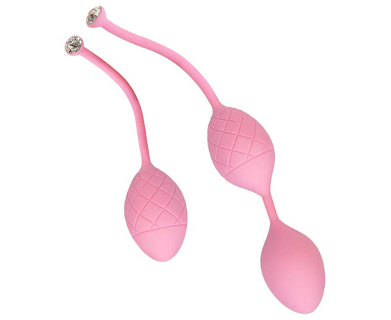 Набор розовых вагинальных шариков FRISKY PILLOW TALK, фото 