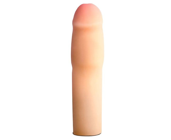 Телесная насадка-удлинитель на пенис PERFORMANCE 1.5INCH COCK XTENDER - 16 см., фото 